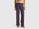 Benetton, Pantaloni In Misto Cotone Stretch, , Donna