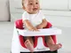 Ingenuity Rialzo Sedia Bambini 2-in-1 Baby Base Rosso Papavero