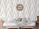 DUTCH WALLCOVERINGS Carta da Parati Geometric Bianco e Oro