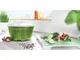 Leifheit Centrifuga Scolaverdure ComfortLine Verde e Bianca 23200