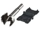 wolfcraft Set di Punte Forstner 2 pz Nero