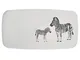 RIDDER Tappeto per Bagno Zebra 38x72 cm Bianco e Nero