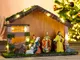 HI Presepe di Natale Illuminato con LED in Legno Decorazione