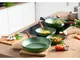 Just Vegan Padella ECO CeraVegan 28 cm Alluminio Verde