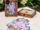 UNIDRAGON Puzzle in Legno 195 pz Inspiring Unicorn Medio 26x32 cm