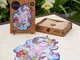 UNIDRAGON Puzzle in Legno 313 pz Inspiring Unicorn King Size 31x41 cm