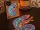 UNIDRAGON Puzzle Legno 314 pz Iridescent Chameleon King Size 31x41 cm