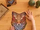 UNIDRAGON Puzzle in Legno 308 pz Fiery Fox King Size 27x40 cm