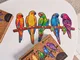 UNIDRAGON Puzzle in Legno 620 pz Playful Parrots Royal Size 72x40 cm