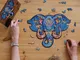 UNIDRAGON Puzzle in Legno 700 pz Eternal Elephant Royal Size 62x47 cm