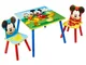 Disney 3 Pz Set Tavolo e Sedie Mickey Mouse  in Legno WORL119014