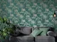 DUTCH WALLCOVERINGS Carta da Parati Alberi Tropicali Verde Tè Argento