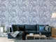 DUTCH WALLCOVERINGS Carta da Parati Liquid Marble Blu