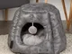 Scruffs & Tramps Cuccia per Gatti Knightsbridge 48x38 cm Grigia