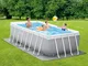 INTEX Set Piscina Prism Frame Rettangolare 400x200x122 cm