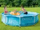 INTEX Piscina Beachside con Telaio in Metallo 305x76 cm