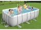 Bestway Set Piscina Power Steel Rettangolare 412x201x122 cm