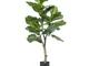 Emerald Pianta di Ficus Lyrata Artificiale 90 cm