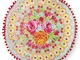 Happiness Cuscino Decorativo WILD ROSE 55x55 cm Rosso