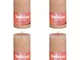 Bolsius Candele Rustiche a Colonna Shine 6 pz 130x68 mm Rosa Nebbia