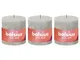 Bolsius Candele Rustiche a Colonna Shine 3 pz 100x50 mm Grigio Sabbia