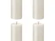 Bolsius Candele Pilastro Rustiche Shimmer 6 pz 130x68 mm Avorio