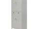 vidaXL Armadio per Ufficio con 4 Ante Acciaio 90x40x180 cm Grigio