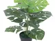 vidaXL Monstera Artificiale con Vaso 45 cm Verde