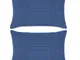 vidaXL Set di Cuscini 2 pz in Velour 40x60 cm Blu