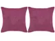 vidaXL Set di Cuscini 2 pz in Velour 60x60 cm Rosa