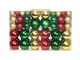 vidaXL Palline di Natale 100 pz Rosso/Oro/Verde