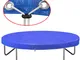 vidaXL Telo Copertura per Trampolino Elastico in PE 360-367 cm 90 g/m²