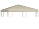 vidaXL Tetto per Gazebo 310 g/m² 3x3 m Beige