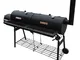 vidaXL Barbecue con Affumicatore Nevada XL Nero