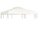 vidaXL Telo di Ricambio per Gazebo 310g/m² Bianco Crema 3x3m