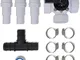 vidaXL Kit Bypass per Riscaldatore Solare Piscina