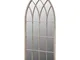 vidaXL Specchio da Giardino Gotico con Arcata 50x115cm Interni Esterni