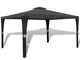 vidaXL Gazebo con Tetto 3x4 m Grigio Scuro