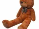 vidaXL Orsacchiotto di Peluche Marrone 170 cm