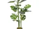 vidaXL Monstera Artificiale con Vaso Verde 100 cm