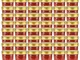 vidaXL Vasi per Marmellata in Vetro Coperchio Oro 48 pz 110 ml