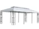 vidaXL Gazebo 3x6 m Bianco