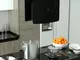 vidaXL Cappa da Cucina ad Isola Sospesa LCD Sensore in Vetro Temperato