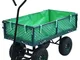 vidaXL Carrello a Mano da Giardino Verde 250 kg