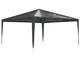 vidaXL Gazebo Professionale 4x4 m Antracite 90 g/m²