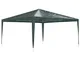 vidaXL Gazebo Professionale 4x4 m Verde 90 g/m²