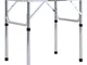 vidaXL Tavolo Pieghevole da Campeggio Bianco in Alluminio 60x45cm