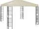 vidaXL Gazebo 3x3 m Crema