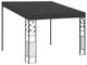 vidaXL Gazebo a Parete 3x3x2,5 m Antracite