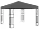 vidaXL Gazebo 3x3 m Antracite in Tessuto